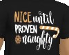 red nice/naughty tee