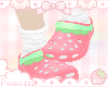 ♡ strawberry crocs v1