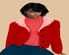 Winter Red Jacket/ Top