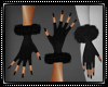 Winter Fur Gloves Black