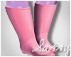 e Pink Rain Boots