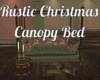 Rustic Xmas Canopy Bed