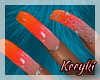 Orange Sherbet  Nails