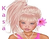 Pink Hair Flower -Left