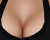 Chest Piercings: Yellow