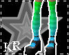 Green and Blue KneeHighs