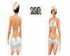 22R*White Bikkini johra