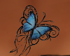 Blue Butterfly Back Tatt