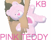 Pink love heart teddy