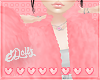 e.Pink Fur Jacket
