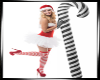 ! candy cane b/w
