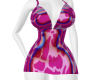 Chrome pink Cow dress