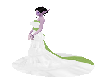White and Sage wed gown