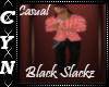 Casual Black Slackz
