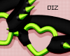 !!D Knee Spikes Green