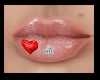 Heart lips piercing