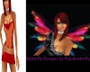red butterfly outfit