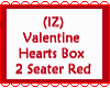 Hearts Seater Box Red
