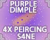 PURPLE DIMPLE PIERCING