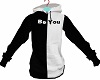 Be You BlackWhite Hoody