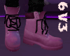 6v3| Dirty Pink Boots