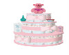 (SS) Girl Diaper Cake