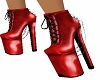 red laced chain boots