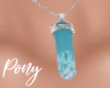 Aqua Crystal Necklace S