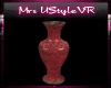 Red Oriental Vase