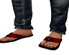 sandals red