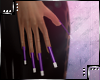 Purple long nails