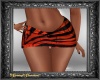 Orange & Blk Zebra Skirt