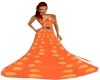 orange easter gown