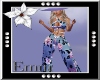 !E! Blue Floral OverAll