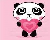 Pink panda love