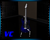 Blue rock guitar