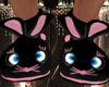 Black/Pink Bunny Slipper