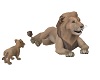 Adult Lion And Cub