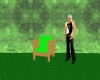 Plush Pine Chair, green