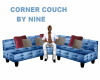 blue corner couch