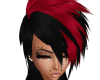 Crimson/Black Punk Hair