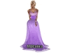 Formal Purple Silk Dress