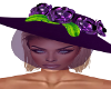 Pearls Purple Hat