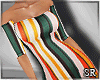 SR- Stripes flare dress