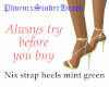 Nix strap heels mint