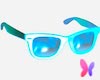 Blue glow sunglasses