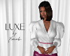 LUXE Jacket White Pink