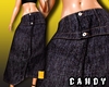 !C Inverted Denim Skirt