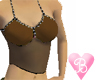 Punk Spiked Top - Brown