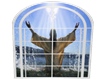 Jesus Arched Window